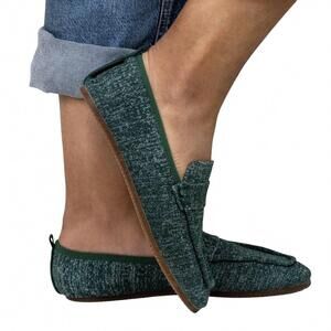NEW WOOLLOOMOOLOO women's hester loafers in mid green